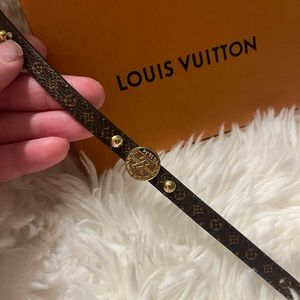 Louis Vuitton women's leather bracelet